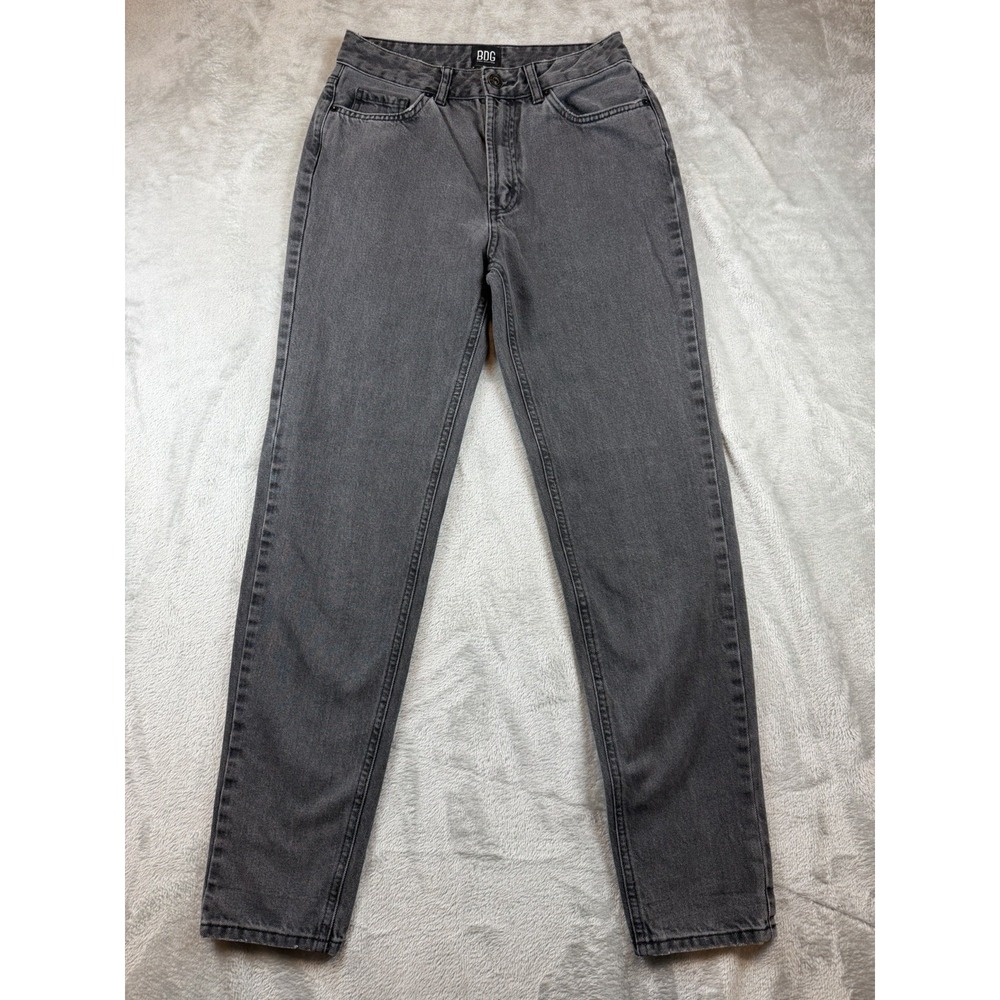 BDG Urban Outfitters Jeans Womens 25 Black Mom High Rise Denim Distressed‎